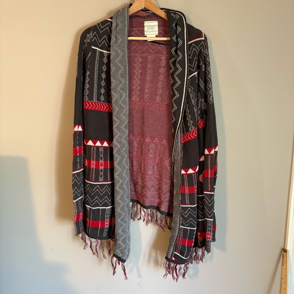Billabong southwest Cardigan with Fringe size L